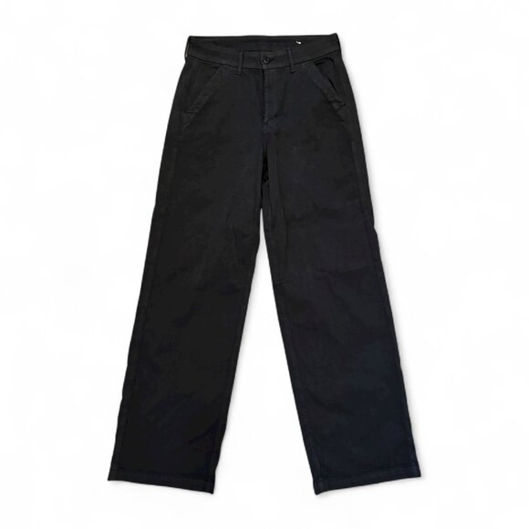 American Eagle Dark Charcoal Wide Leg Pants – Size 6 Long - Picture 1 of 10